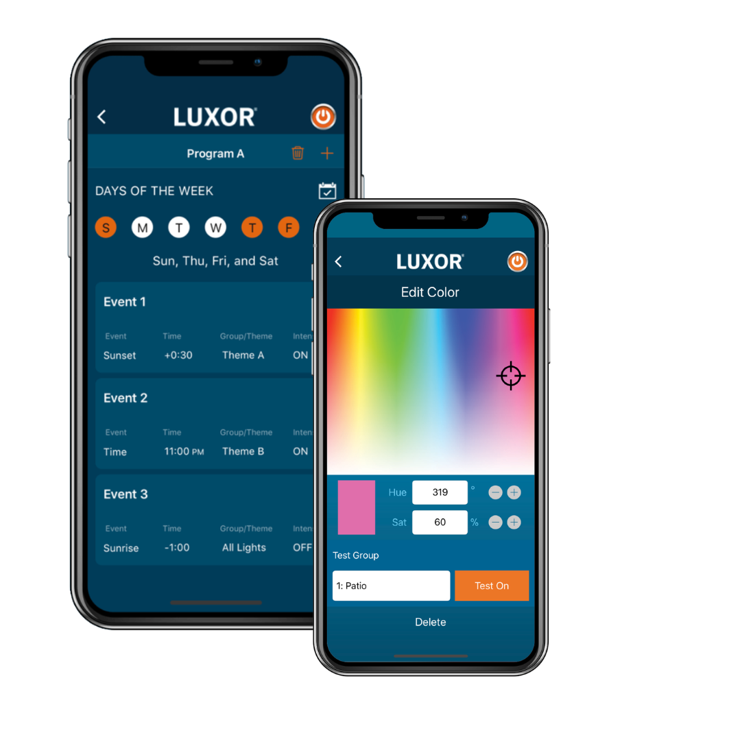 Hunter Luxor smart lighting system in action